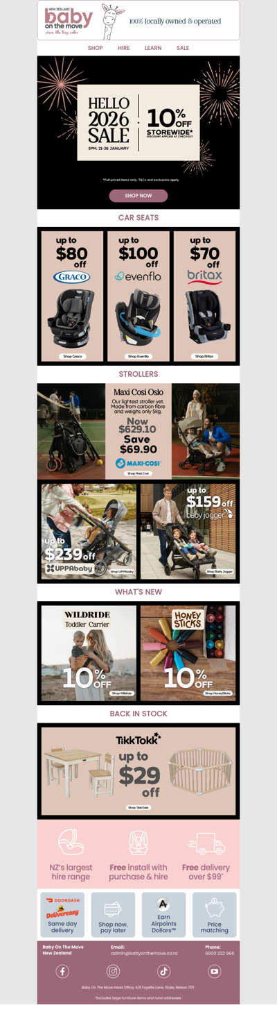 Hello 2026 Sale ✨ 10% off storewide