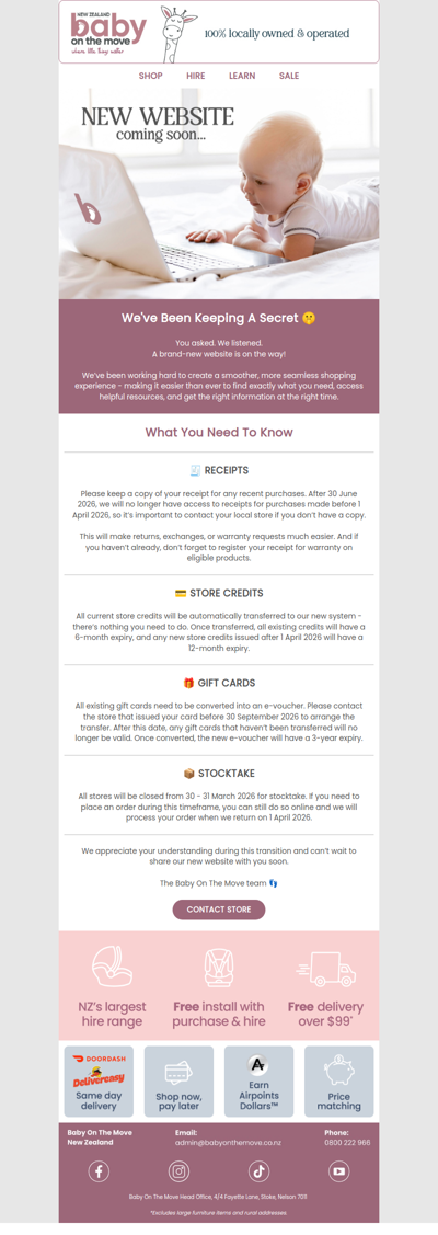 Important Update: New website coming soon