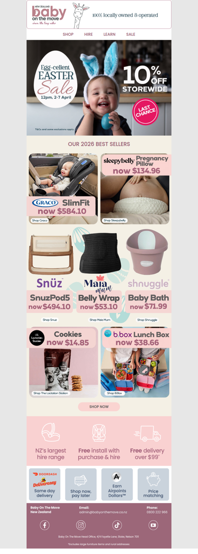 10% off storewide ends tonight 🐰