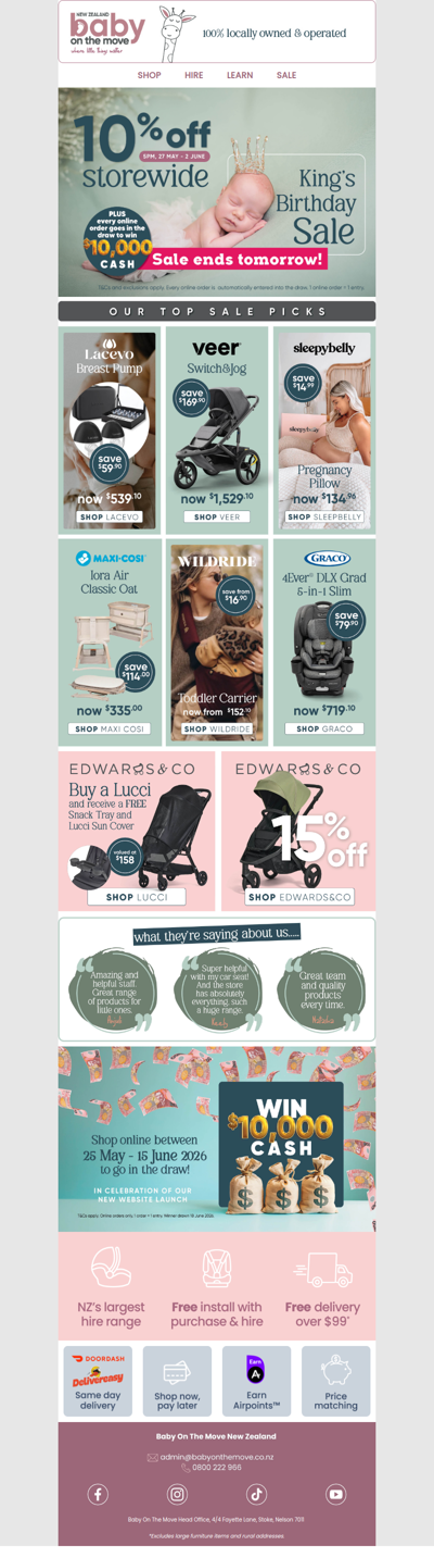 King's Birthday Sale ends tomorrow!