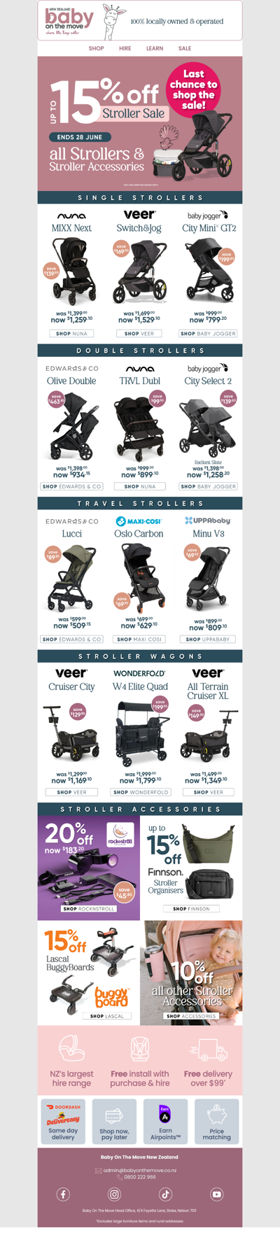 Last chance to save on strollers 💸