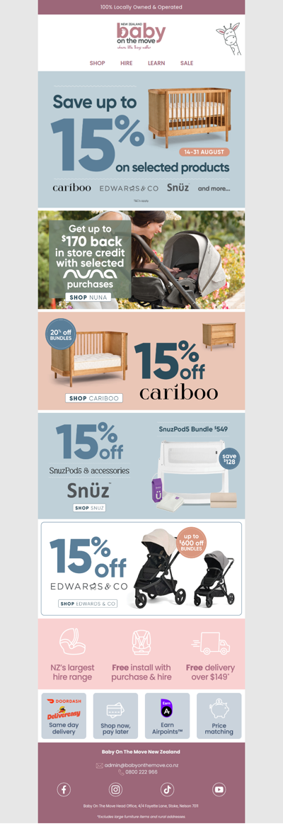 SAVE on selected products!
