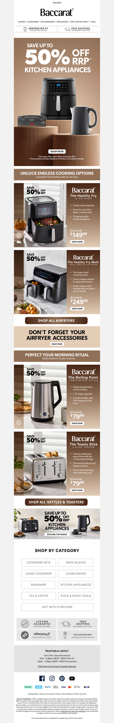 Up to 50% Off Appliances - Starts NOW!