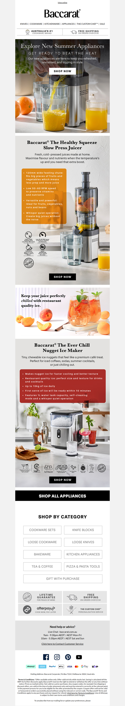 Your daily dose of fresh🍹 made better with Baccarat