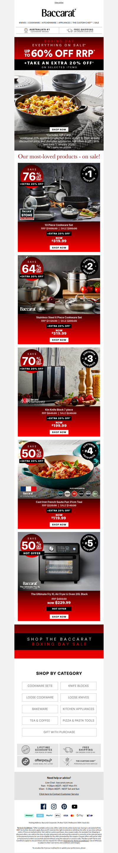 Our Best Sellers: On Sale for Boxing Day!🎉