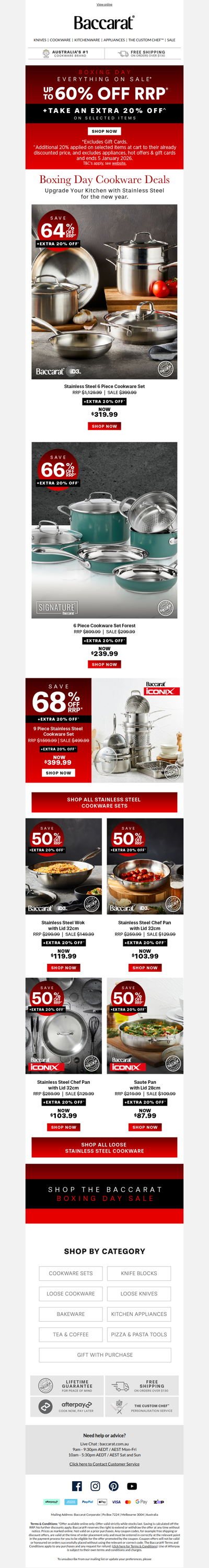 Save BIG on Stainless Steel Cookware