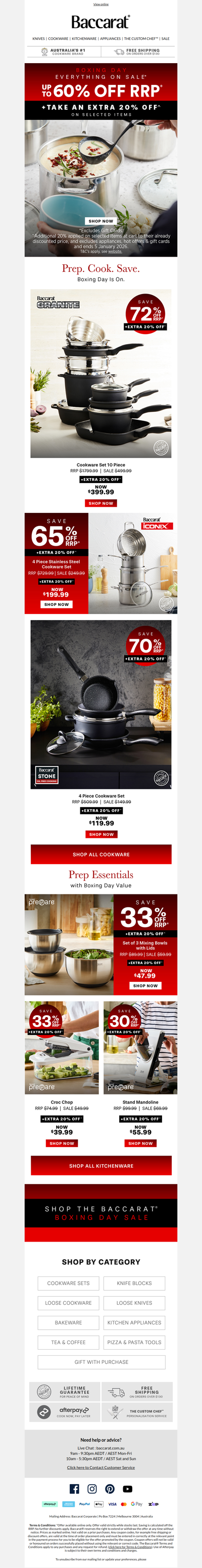 Prep. Cook. Save - Boxing Day Sale🍳