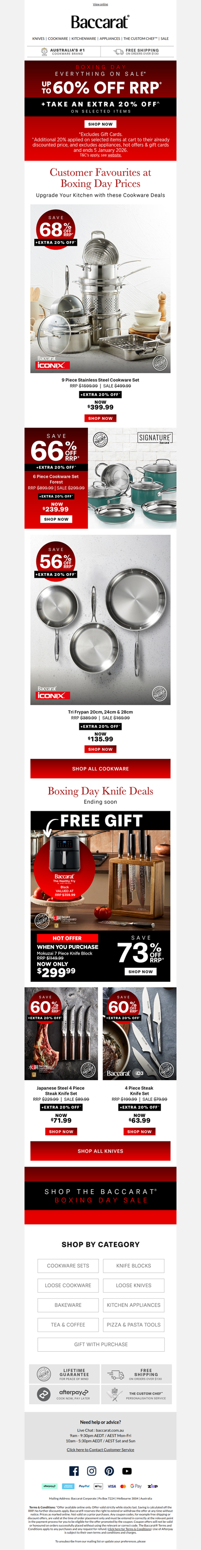 Huge Cookware Deals🚨Boxing Day Sale
