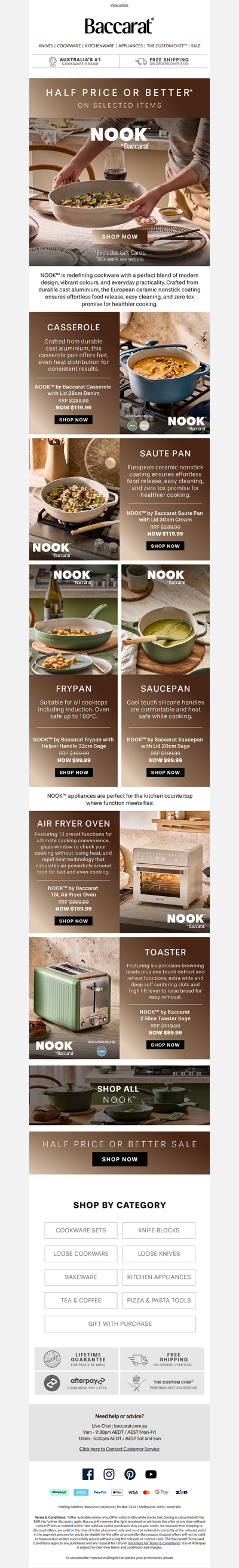 Half Price or Better - Nook Cookware