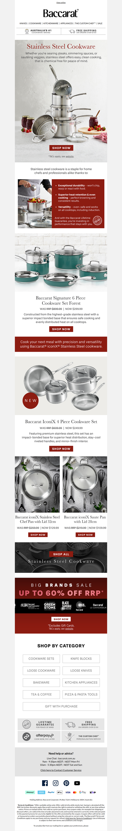 Stunning Stainless Steel Cookware