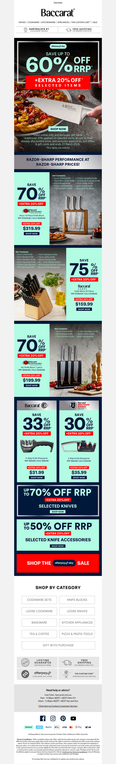 Cut Prices on Kitchen Knives🔪