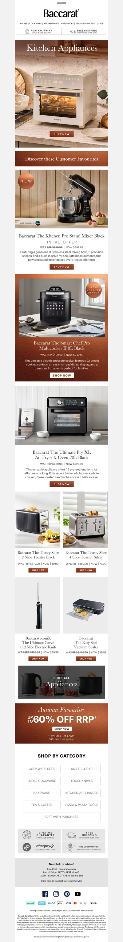 Smarter appliances, better cooking