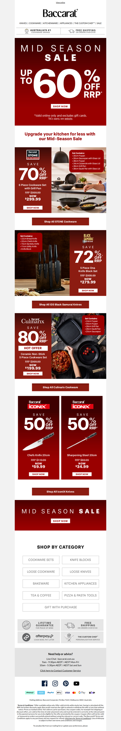 Mid Season Sale: Up to 60% Off