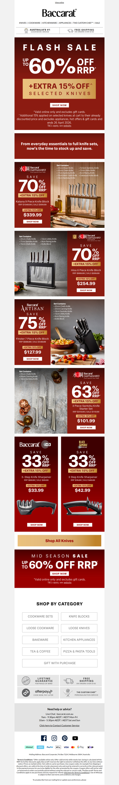 Knives Flash Sale💥Starts NOW💥