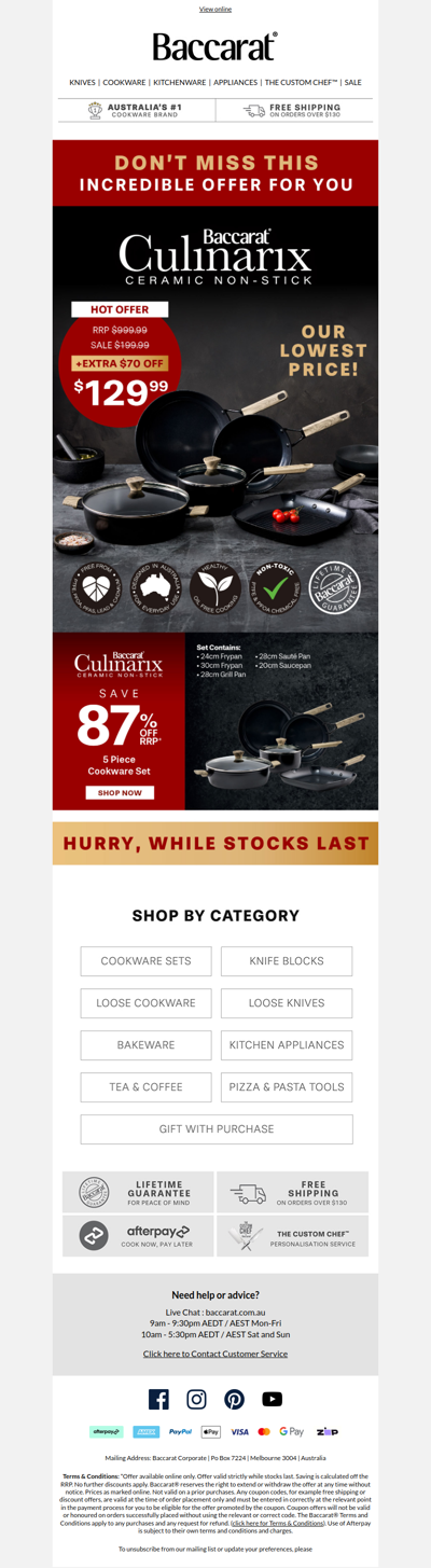 Ceramic 5-piece Cookset NOW $129.99🔥