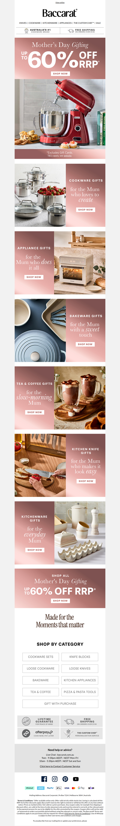 Up to 60% Off Mother’s Day Gifts