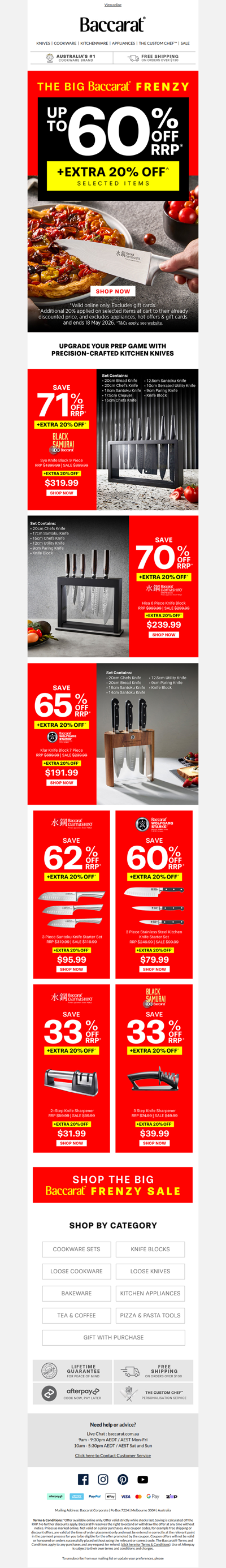 🔥Knives Up to 60% OFF +Extra 20% Off^ Selected Items