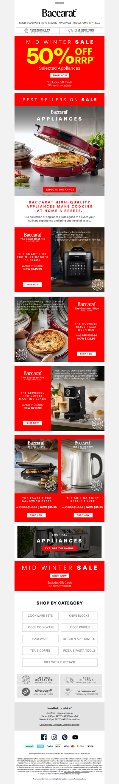 50% OFF Best Selling Appliances – SHOP NOW