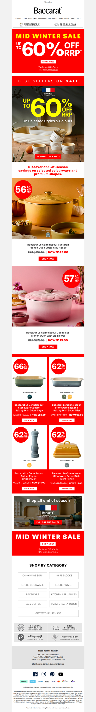 Up to 60% Off selected Le Connoisseur cookware