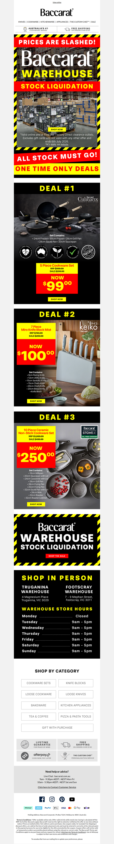 Warehouse Liquidation continues🚨Cookware, Knives & MORE🚨