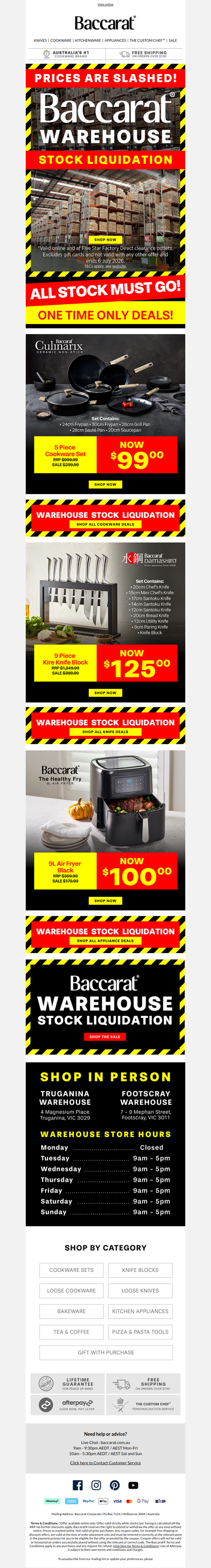 Warehouse Liquidation Sale - SELLING FAST!📣