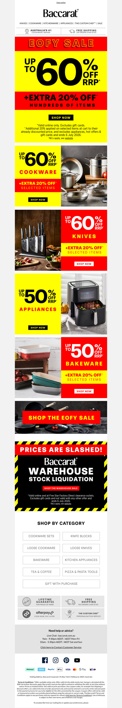 Shop Baccarat EOFY Deals - on NOW! 🛎️