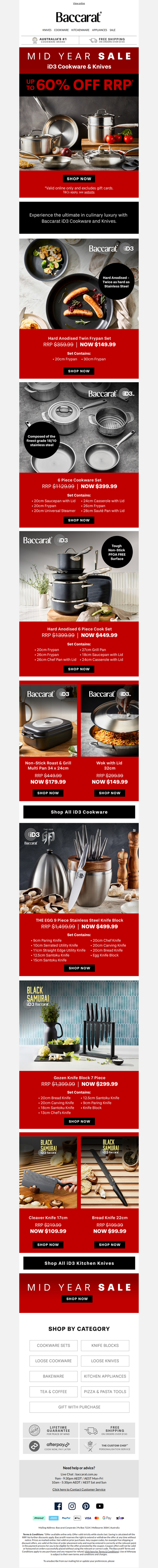 Up to 60% OFF - iD3 Cookware & Knives🔥