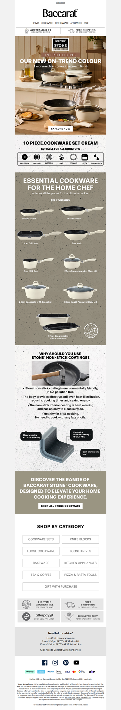 NEW - Our #1 STONE™ Cookset - now comes in Cream