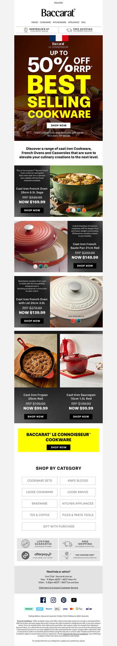 Up to 50% OFF Bestselling Le Connoisseur Cookware
