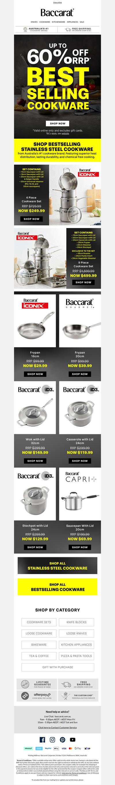Up to 50% OFF Bestselling Le Connoisseur Cookware