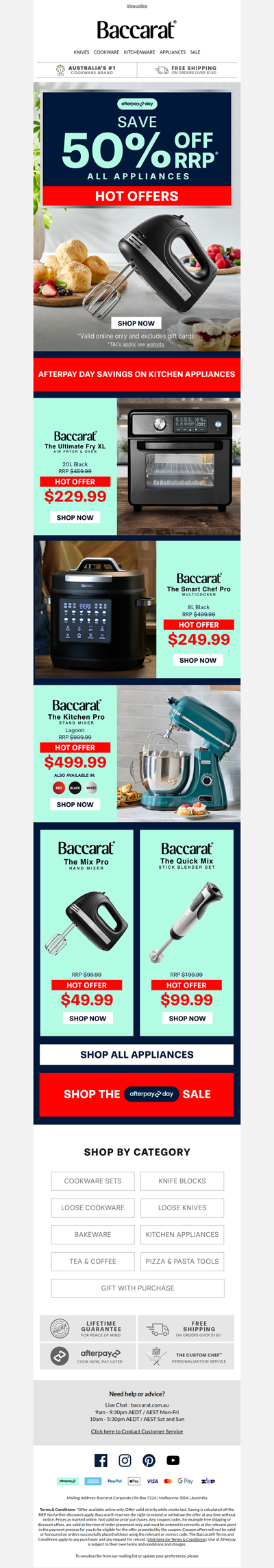 Hot Offers🔥Save 50% OFF Baccarat Appliances
