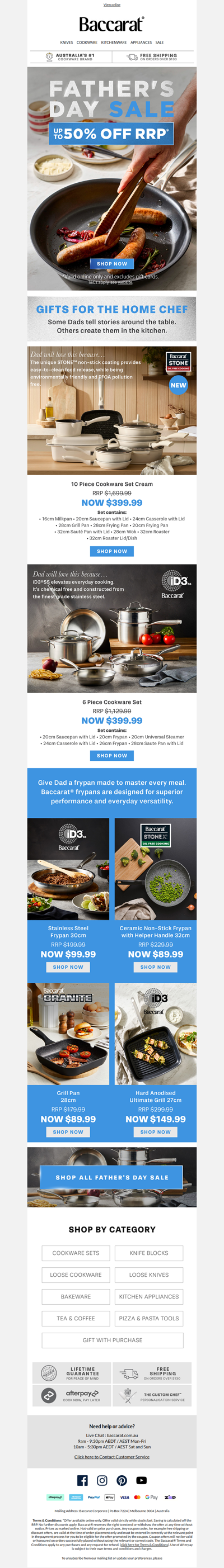 Up to 50% Off* Cookware Gifts for Dad👨‍🍳