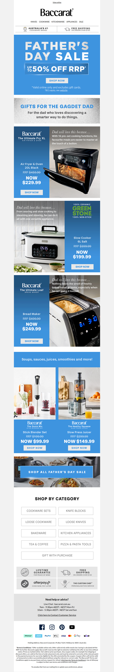 Father’s Day Appliances | Up to 50% OFF*