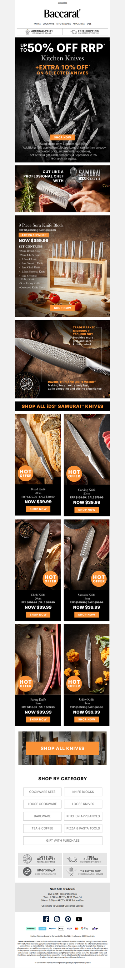 iD3 SAMURAI Knives | EXTRA Savings Inside