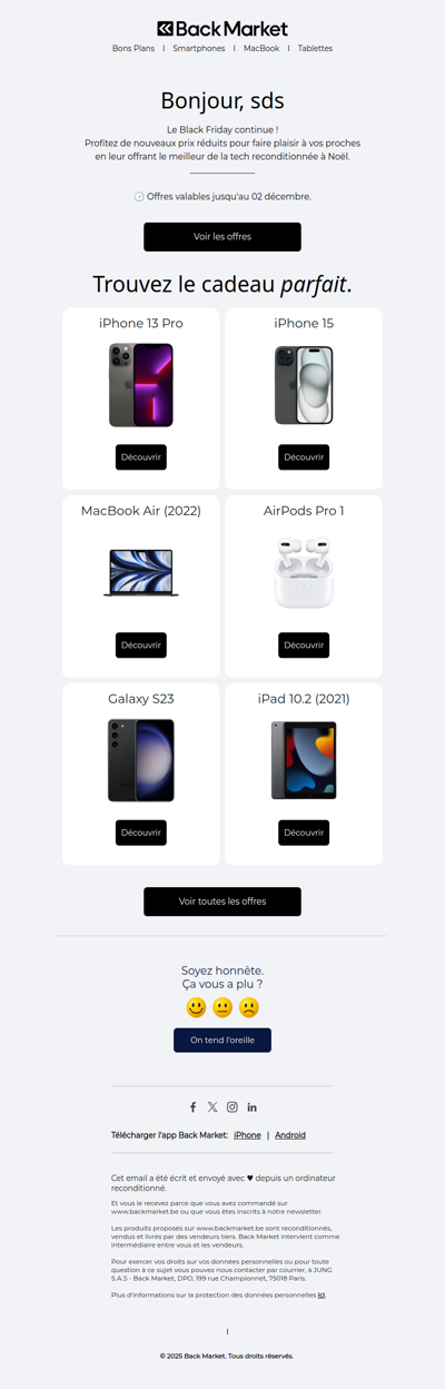 Encore (1) offre Black Friday