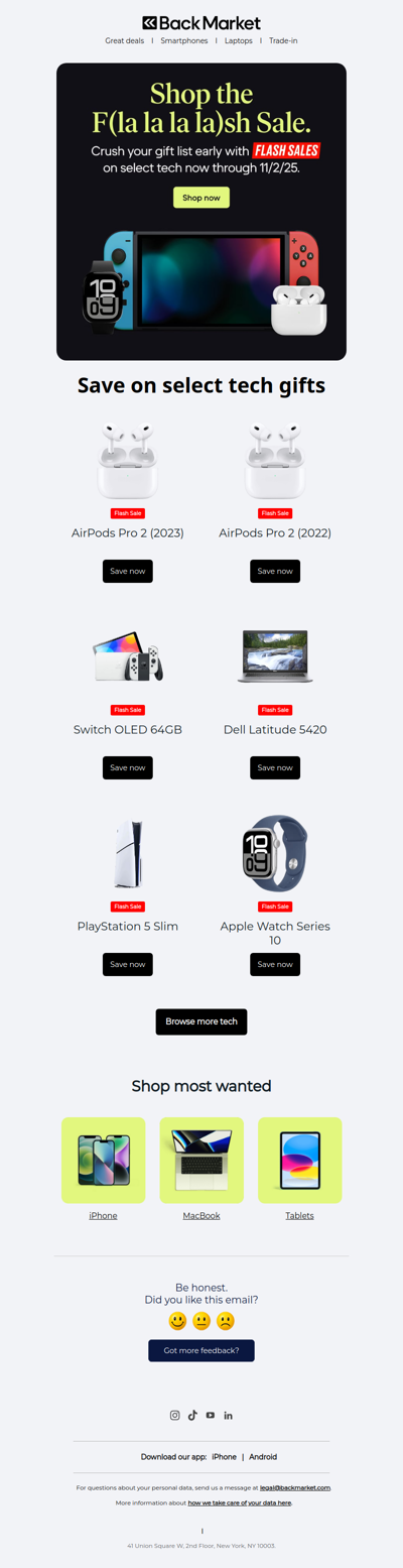 Our pre-holiday Flash Sale is here