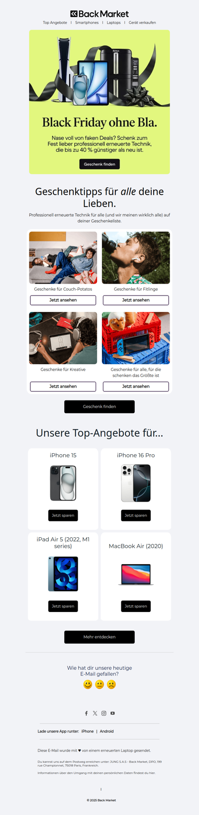 Black Friday ohne Bla.