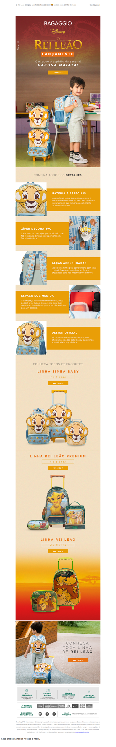 GANHE ESTOJO na compra do kit mochila + lancheira 🦁