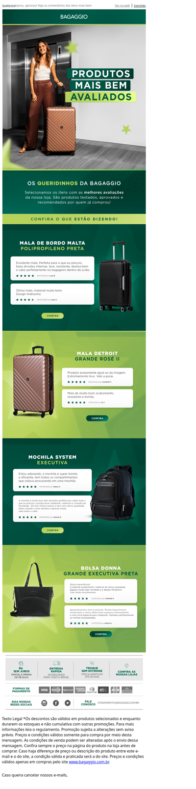 Top avaliados do site ⭐⭐⭐⭐⭐