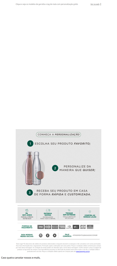 PERSONALIZE GRÁTIS: Você sabia que pode personalizar nossos produtos de GRAÇA?