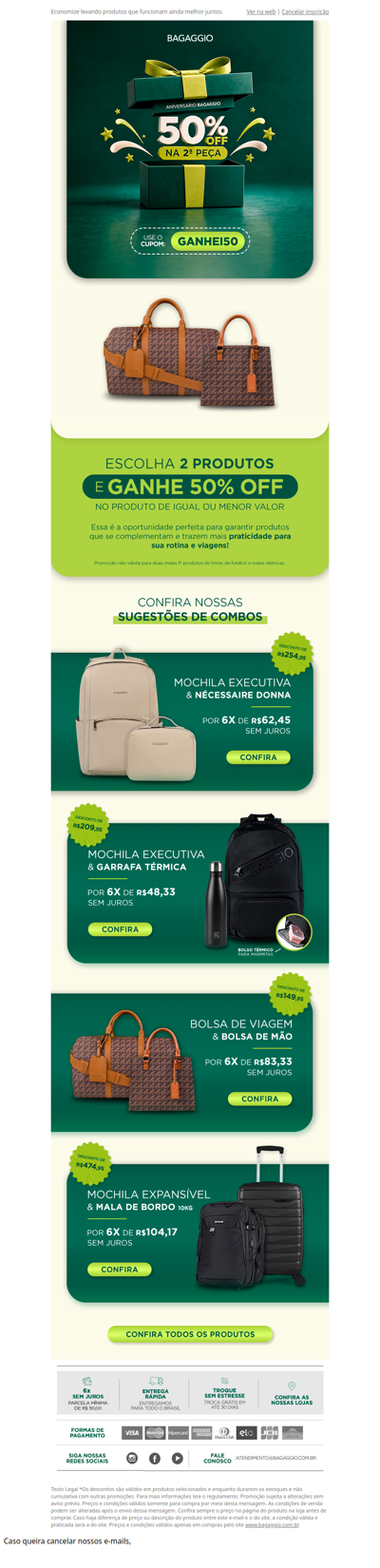 GANHE 50% OFF com esses kits! 🤩