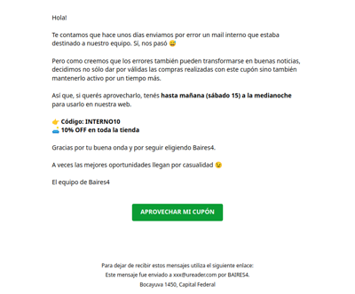 Nos equivocamos… pero ganaste 🎁