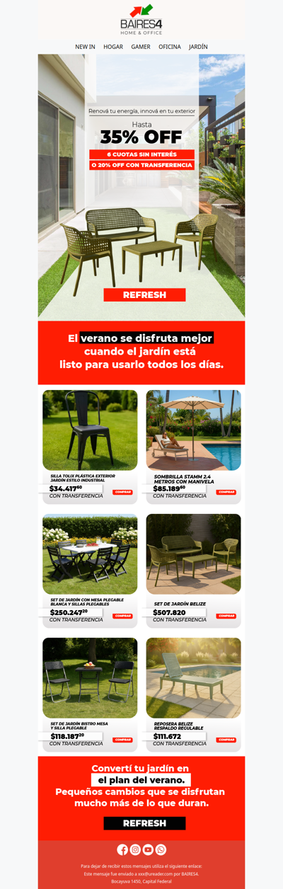Spoiler: vas a usar más el jardín 👀