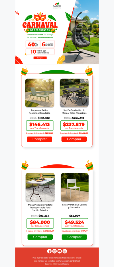 🌿 El Carnaval de Precios sigue: renová tu jardín 🎉