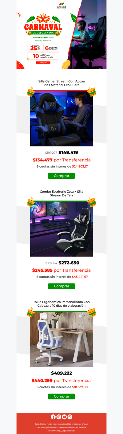 🎮 Tu setup gamer entra en el Carnaval de Precios 🔥