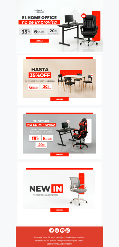 Renová tus espacios este Invierno 🏠Hasta 35% Off + 6CSI