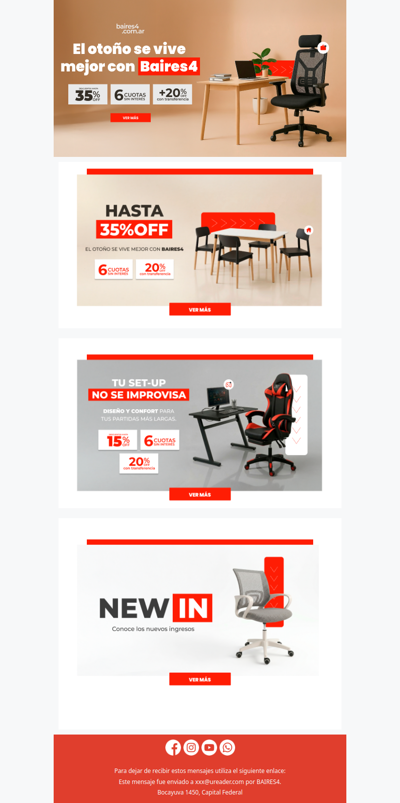 Este invierno, renová tus espacios ❄️🏠 Hasta 35% OFF + 6CSI