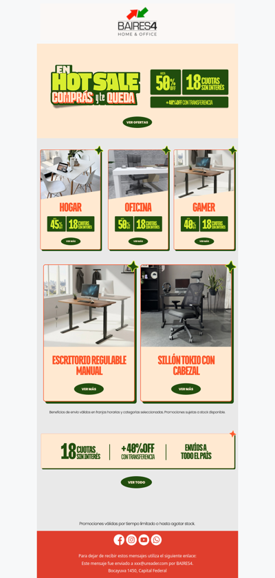 Renová tus espacios con ofertas INCREIBLES🔥 Hasta 50% OFF +18CSI