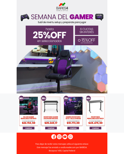 Last Chance! Semana del Gamer🎮Hasta 25% OFF +6CSI