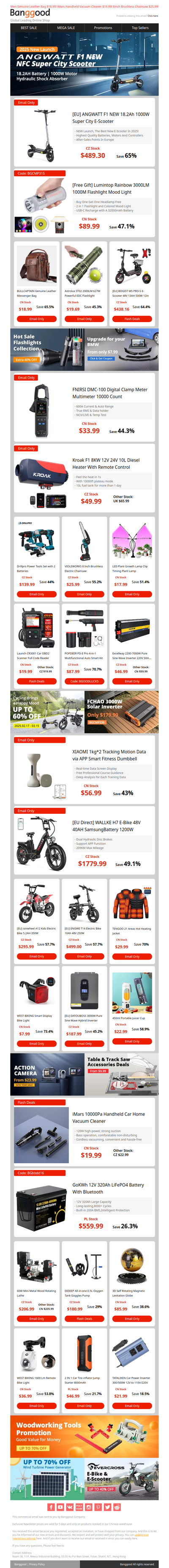 Clearance & New>>$49.99 Kroak F1 Diesel Heater Last Stock! ANGWATT F1 NEW Scooter Only $489.9! Snap Now!